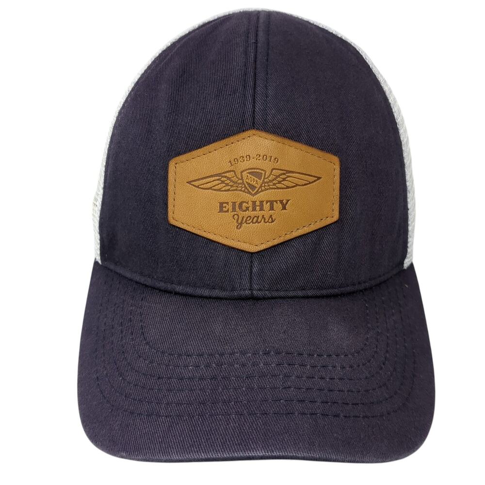 Aopa Eighty Years Patch Snapback Trucker Hat Blue… - image 1